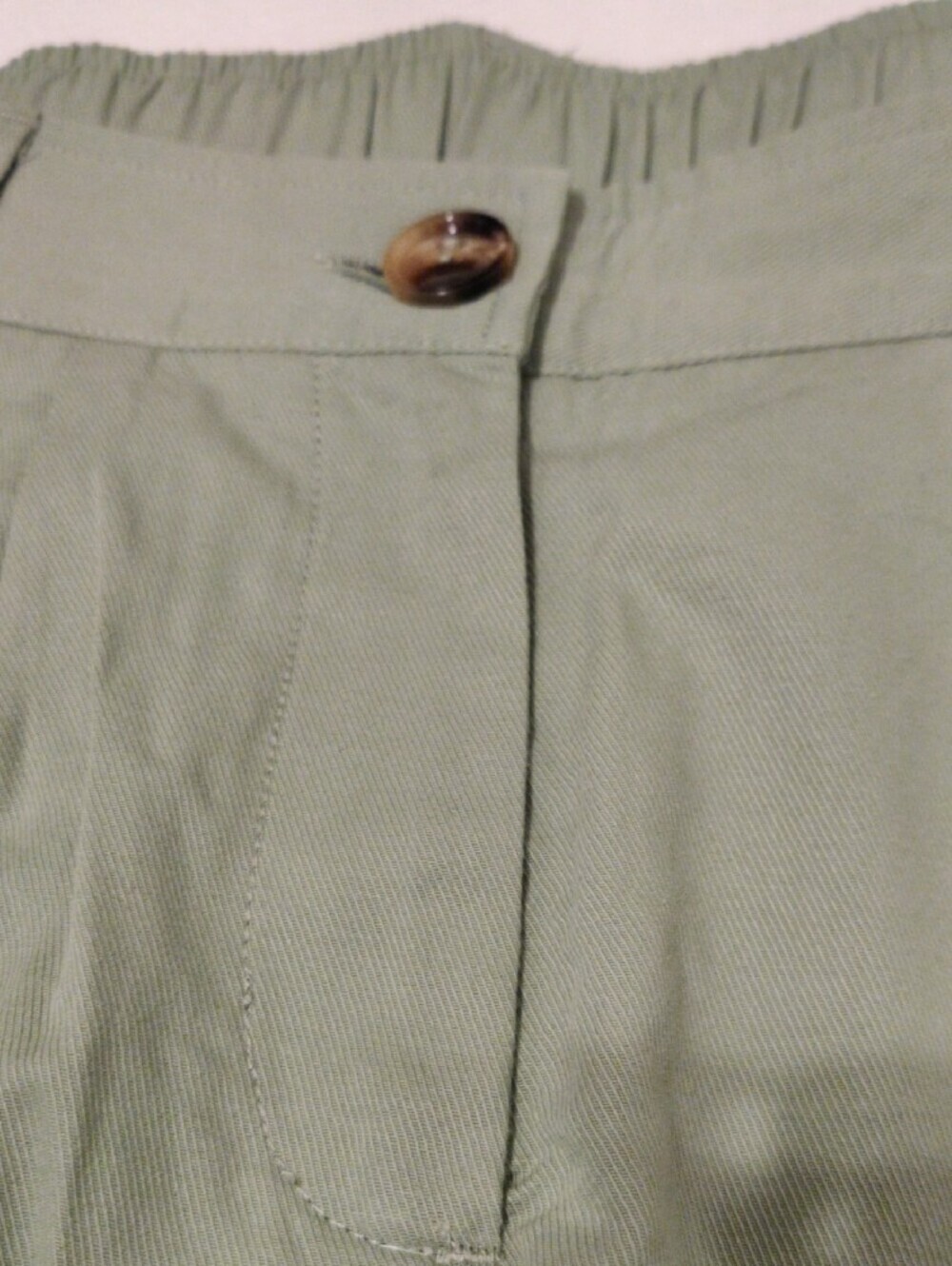 HALARA Light Sage Elastic-Cuff Chino Pants - Picture 7 of 13